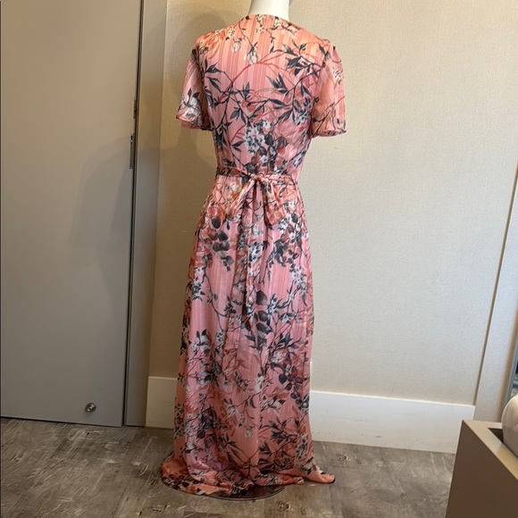 Guess Floral Pink Wrap Maxi Dress - Picture 5 of 10